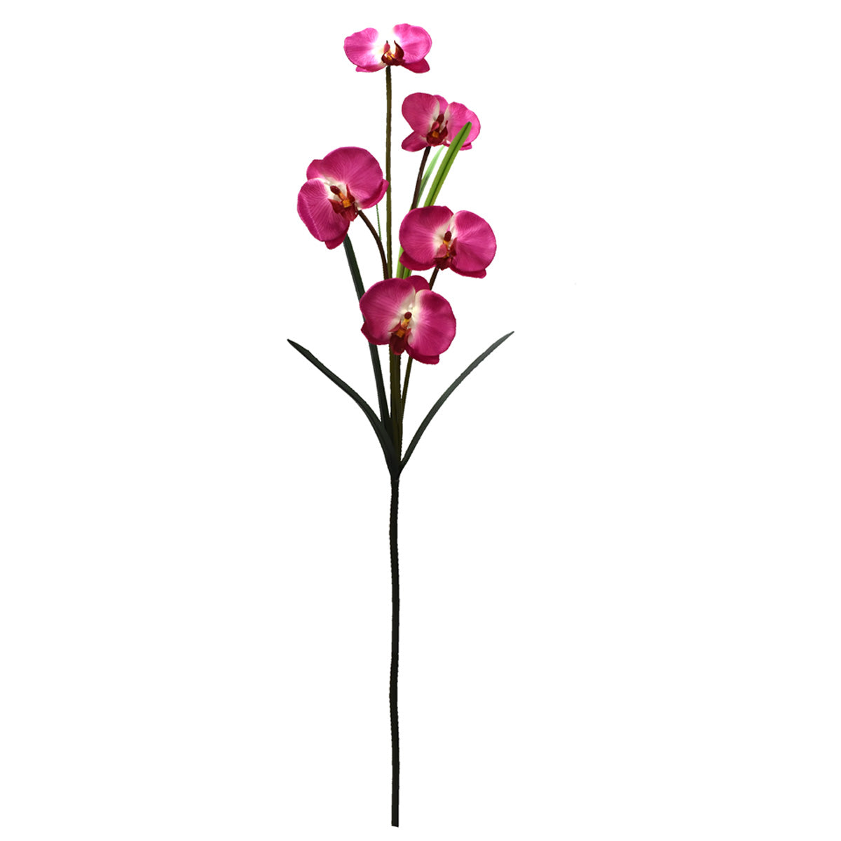 Vara de Orquídea Mariposa Artificial Fucsia D0015