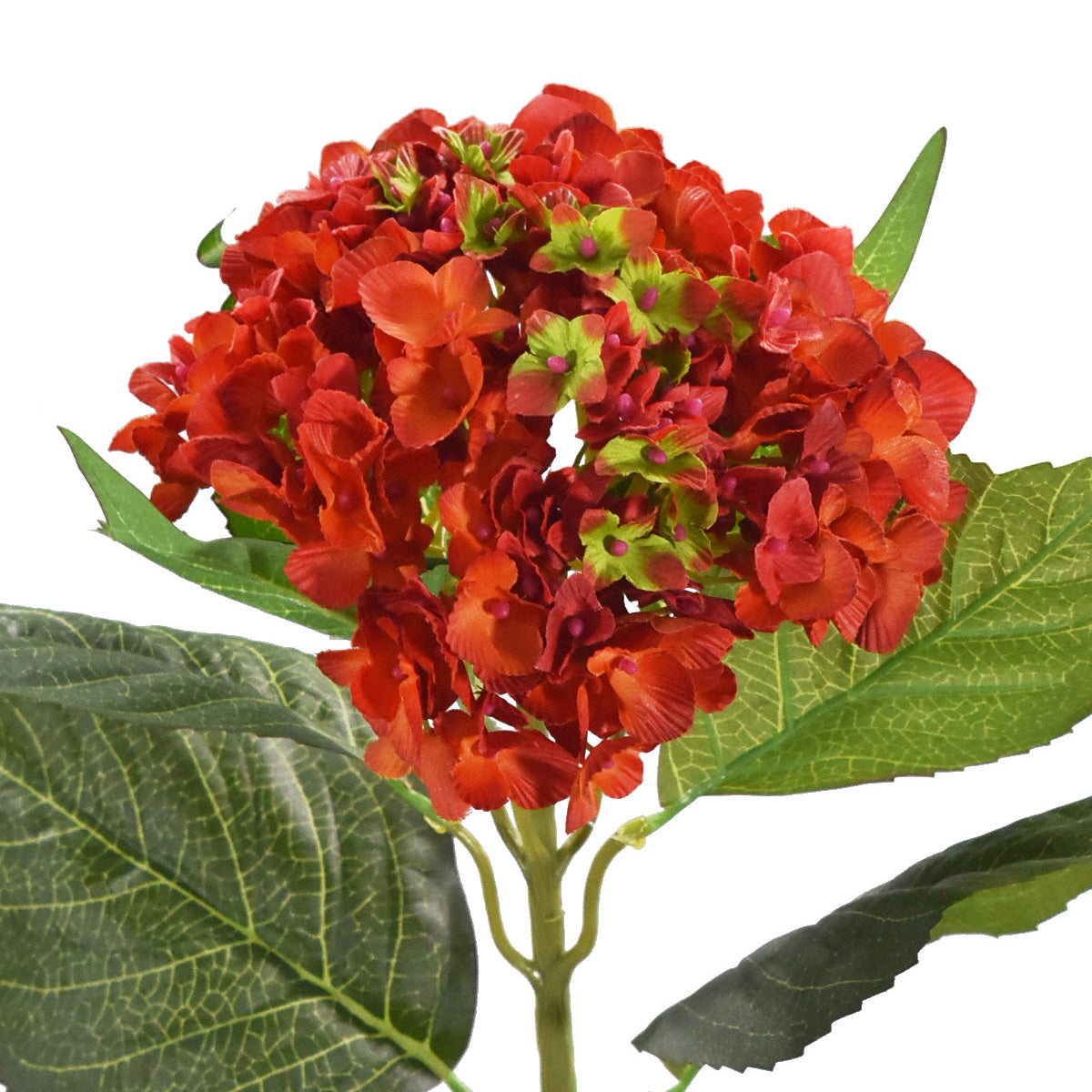 Vara de Hortensia Artificial Naranja H0150813